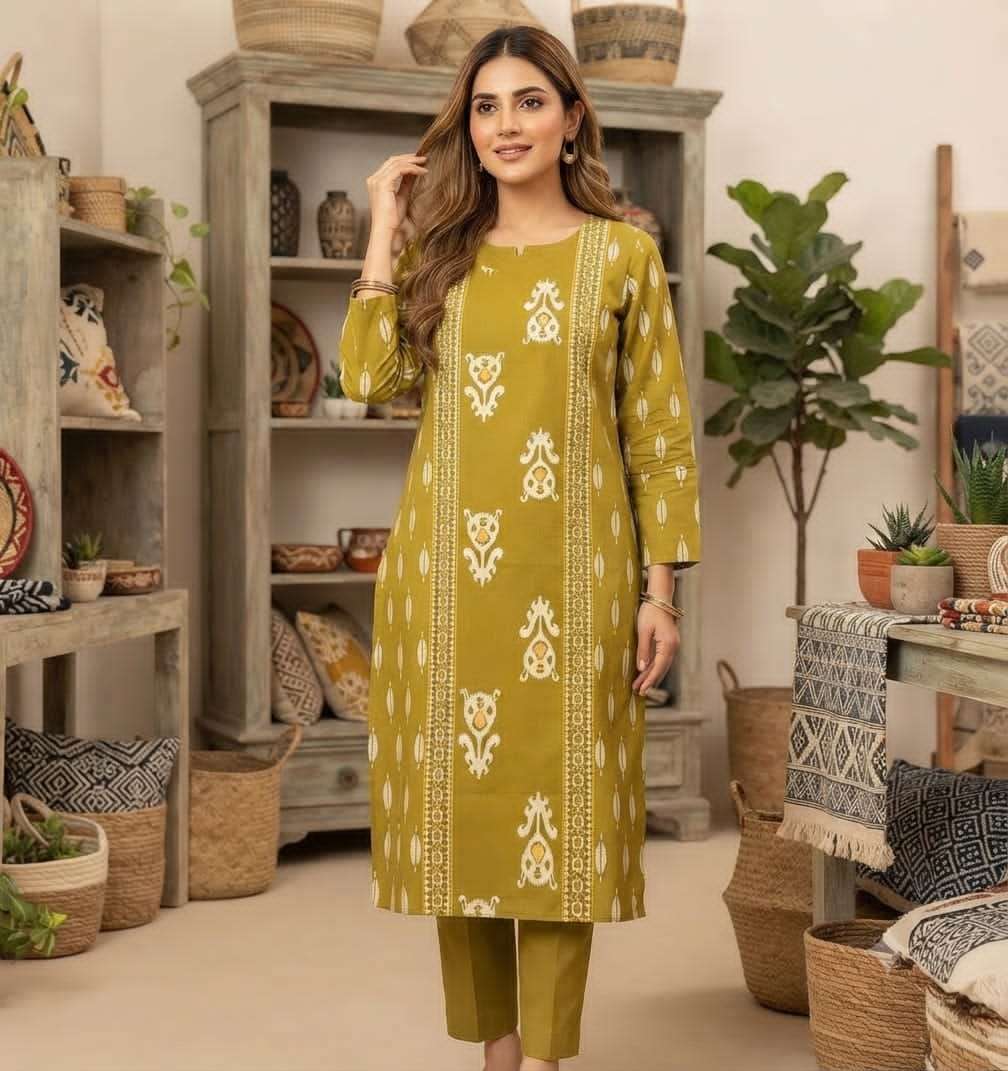 BRAND COTTON KURTI WITH CLASSIC WORK PANT FOR CORD SET WHOLESALER IN SURAT 
